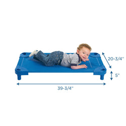 Angeles Value Line Toddler Single Cot 39.5"L - Assembled - Blue (AFB5754)