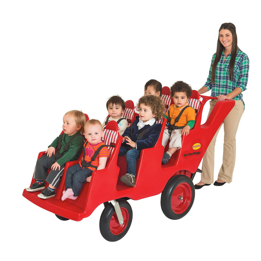 Angeles Bye Bye Buggy Never Flat "Fat Tire" 6 Passenger Stroller (AFB6400F) - SchoolOutlet