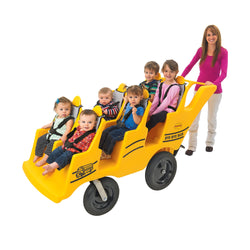 Angeles 6 Passenger Never Flat "Fat Tire" Bye-Bye Bus Stroller (AFB6400SB)