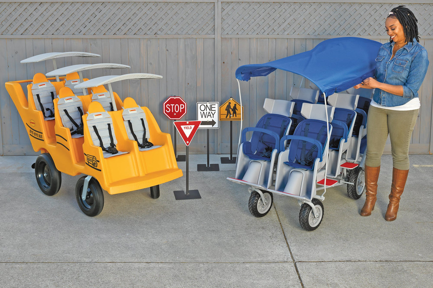 Angeles Runabount 6 Passenger Stroller (AFB6850F) - SchoolOutlet