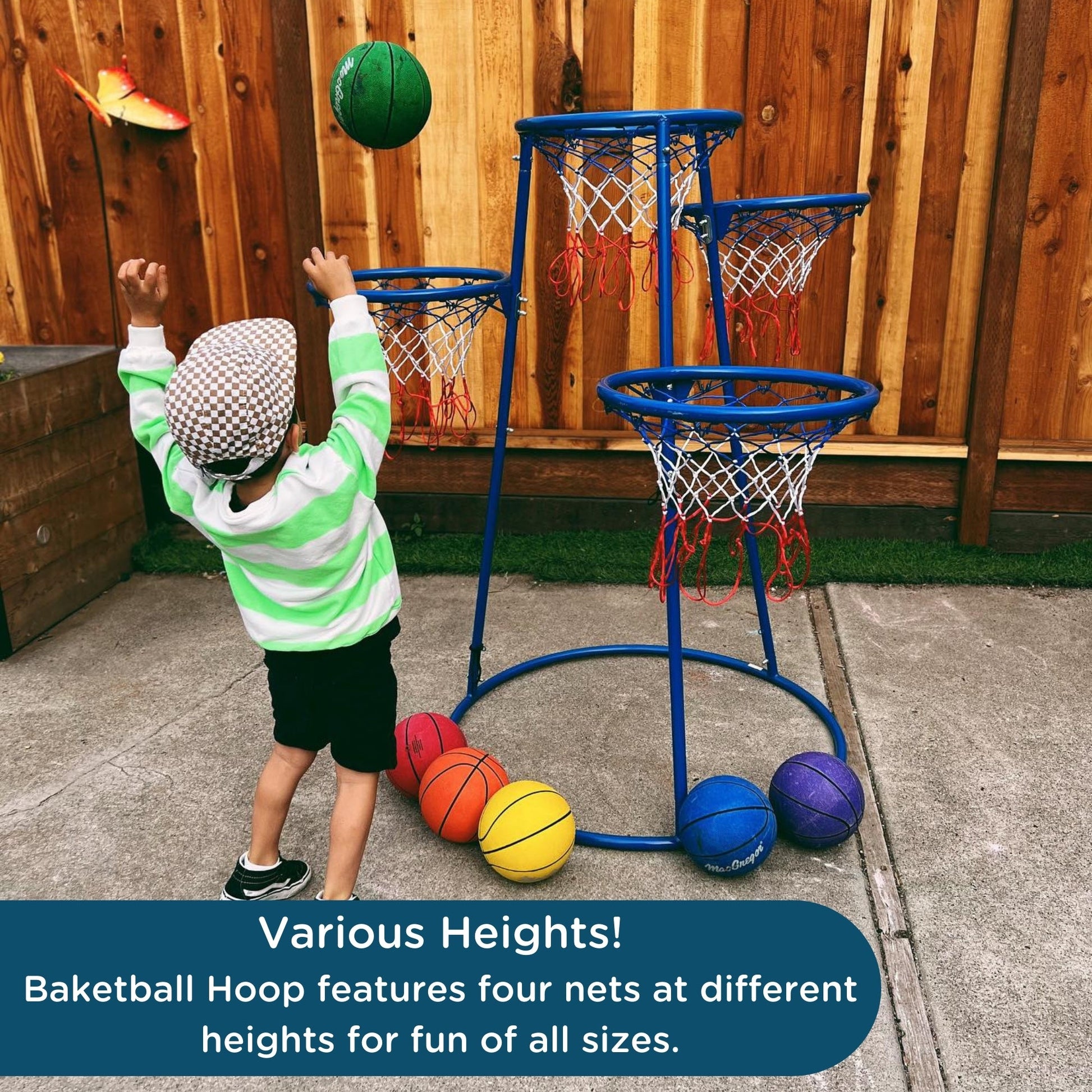 Angeles 4-Ring Basketball Stand with Storage Bag (AFB7950) - SchoolOutlet