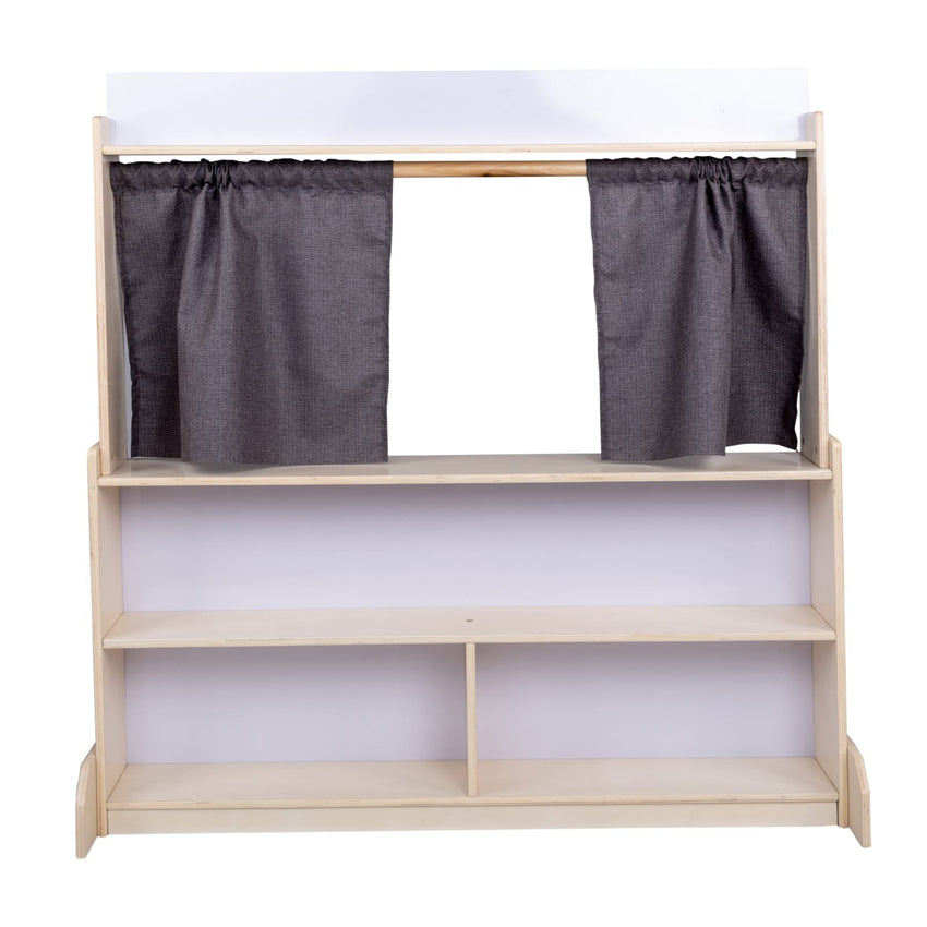 Angeles Birch Puppet Theatre with Dry Erase Board (AG1037W) - SchoolOutlet