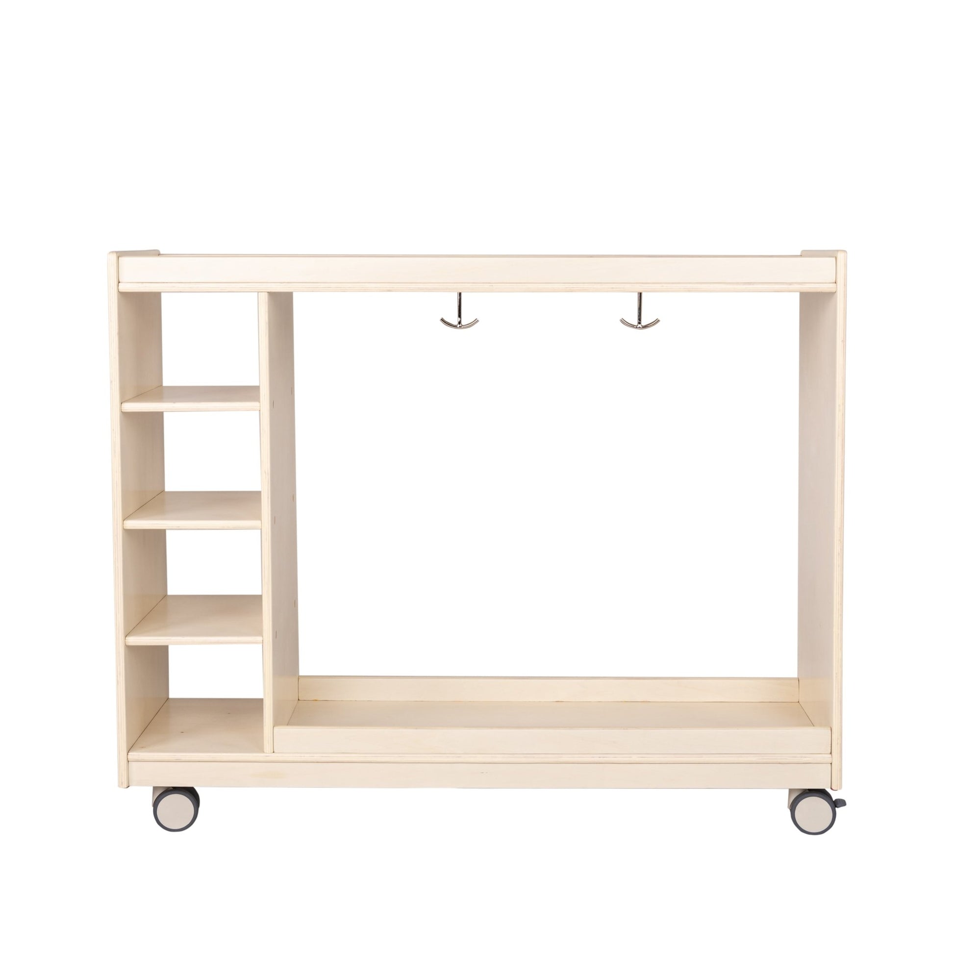Angeles Birch Mobile Dress Up Storage with Mirrors (AG1076) - SchoolOutlet