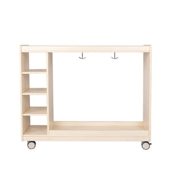 Angeles Birch Mobile Dress Up Storage with Mirrors (AG1076)