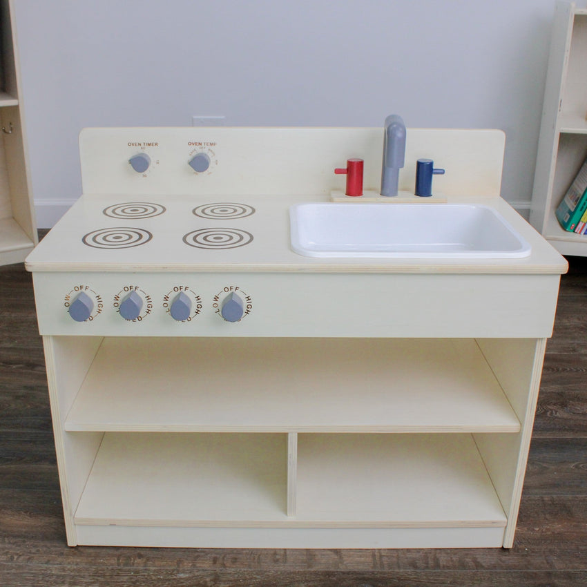 Angeles Birch Toddler 2-In-1 Kitchen Center (AG1092) - SchoolOutlet