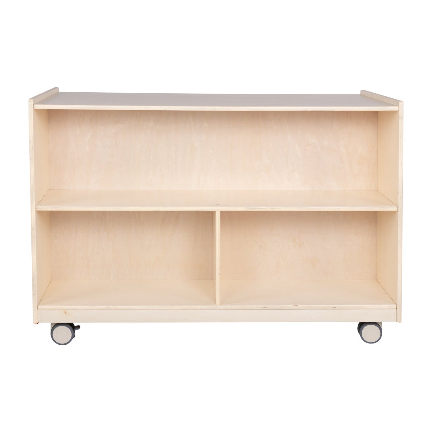 Angeles Birch Mobile 30"H Double-Sided Storage (AG1228) - SchoolOutlet