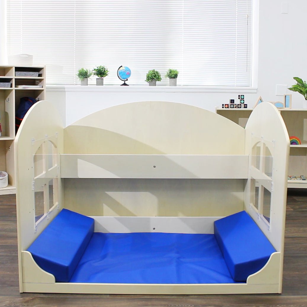 Angeles Birch Reading Nook with Book Shelves - RTA (AG9002) - SchoolOutlet