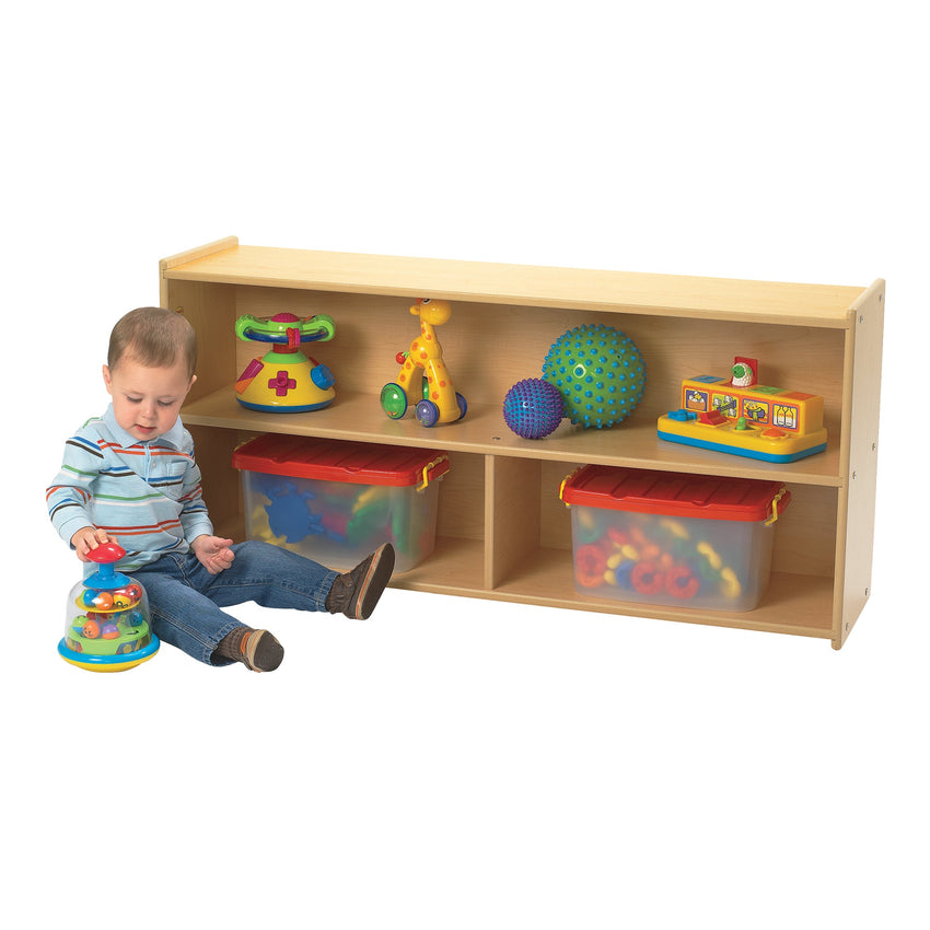 Angeles Value Line Toddler 2-Shelf Storage - 48"L x 12"W x 23"H (ANG7148) - SchoolOutlet