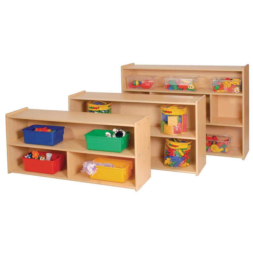 Angeles Value Line Preschool 2-Shelf Storage - 48"L x 12"W x 27"H (ANG7149) - SchoolOutlet