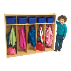 Angeles Value Line Toddler 5-Section Locker - 48"L x 12"W x 40"H (ANG7158)
