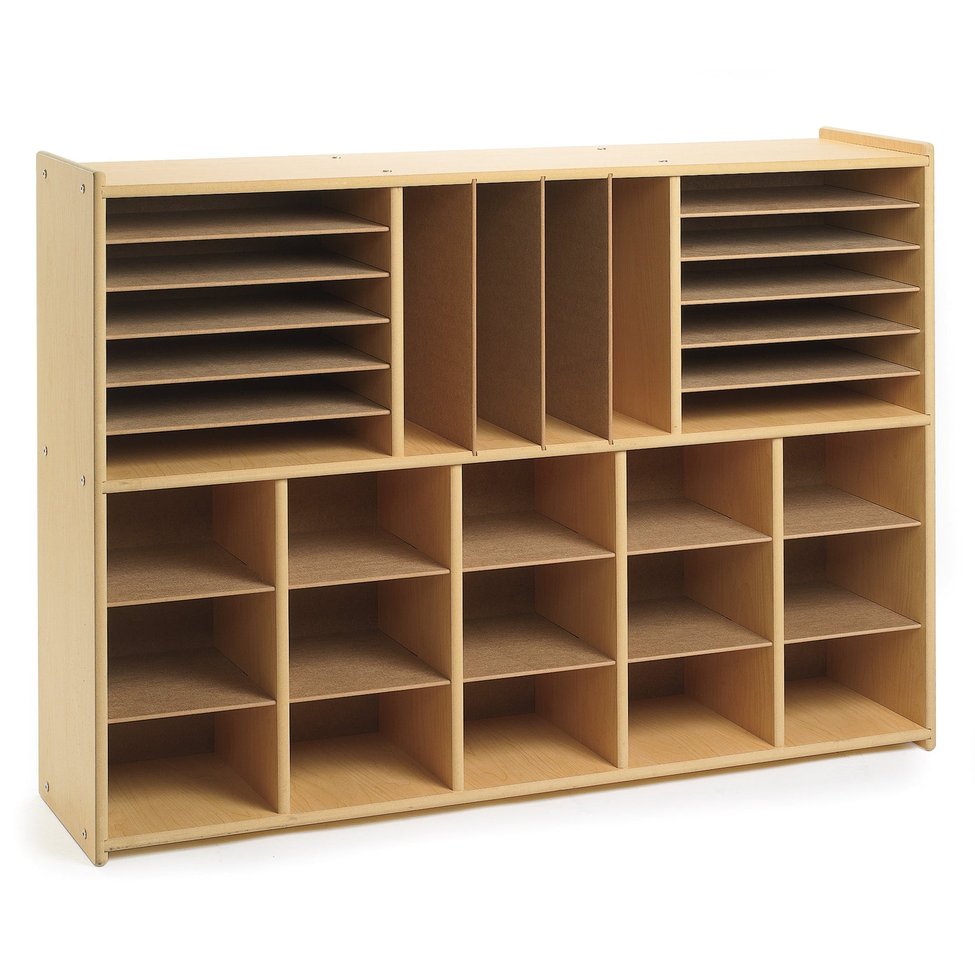 Angeles Value Line Multi-Section Tray Storage - Unit Only - 48"L x 12"W x 36"H (ANG7172) - SchoolOutlet