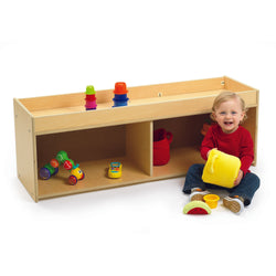 Angeles Value Line Toddler Storage Shelves with Mirror Back - 48"L x 15"W x 17"H (ANG7177)