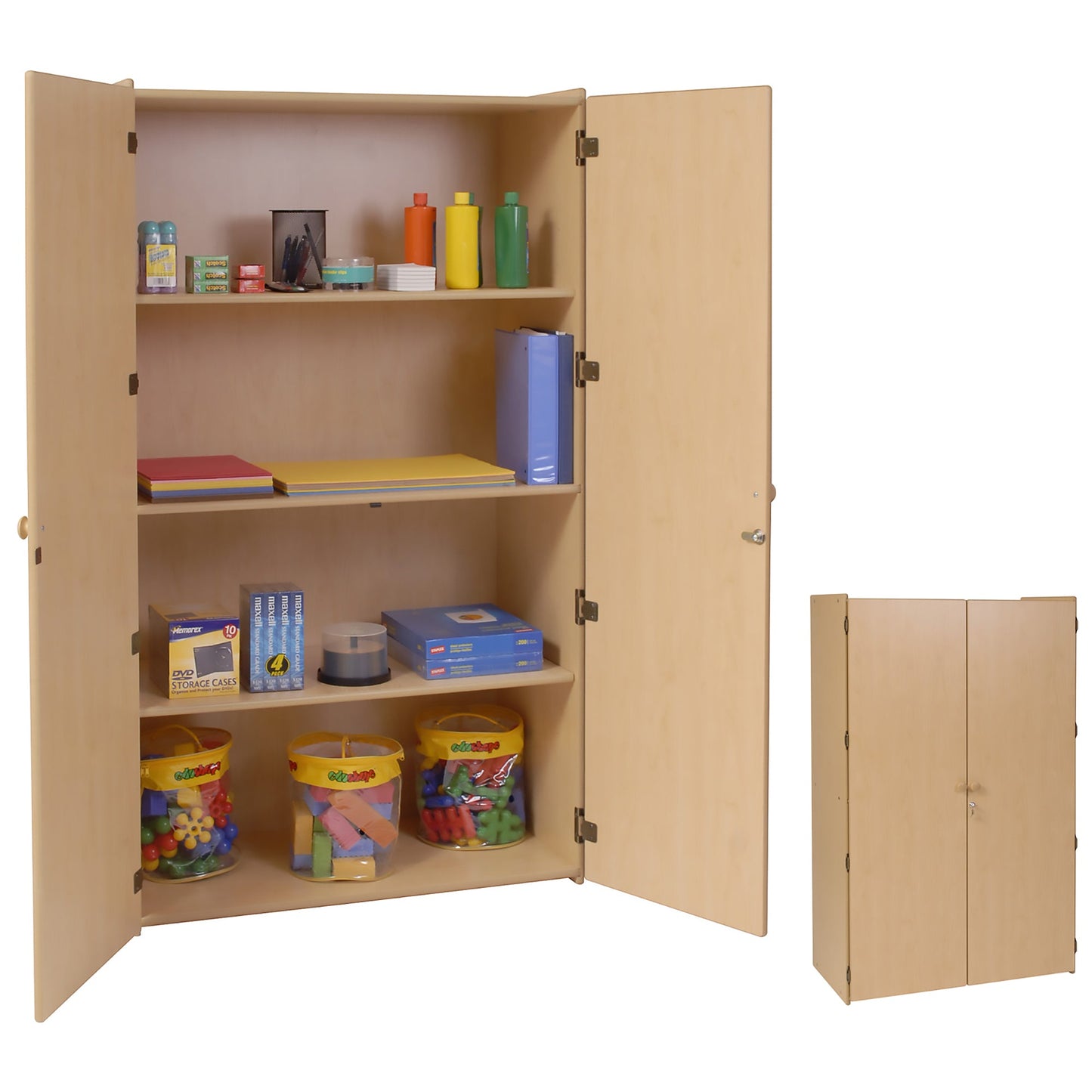 Angeles Value Line Teacher's Storage Cabinet - 36"L x 19"W x 63"H (ANG7178) - SchoolOutlet