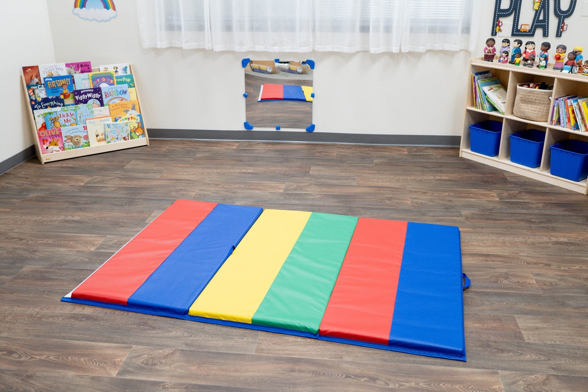 Children s Factory 4 x 6 Folding Gym Mat Rainbow CF321 145 SchoolOutlet