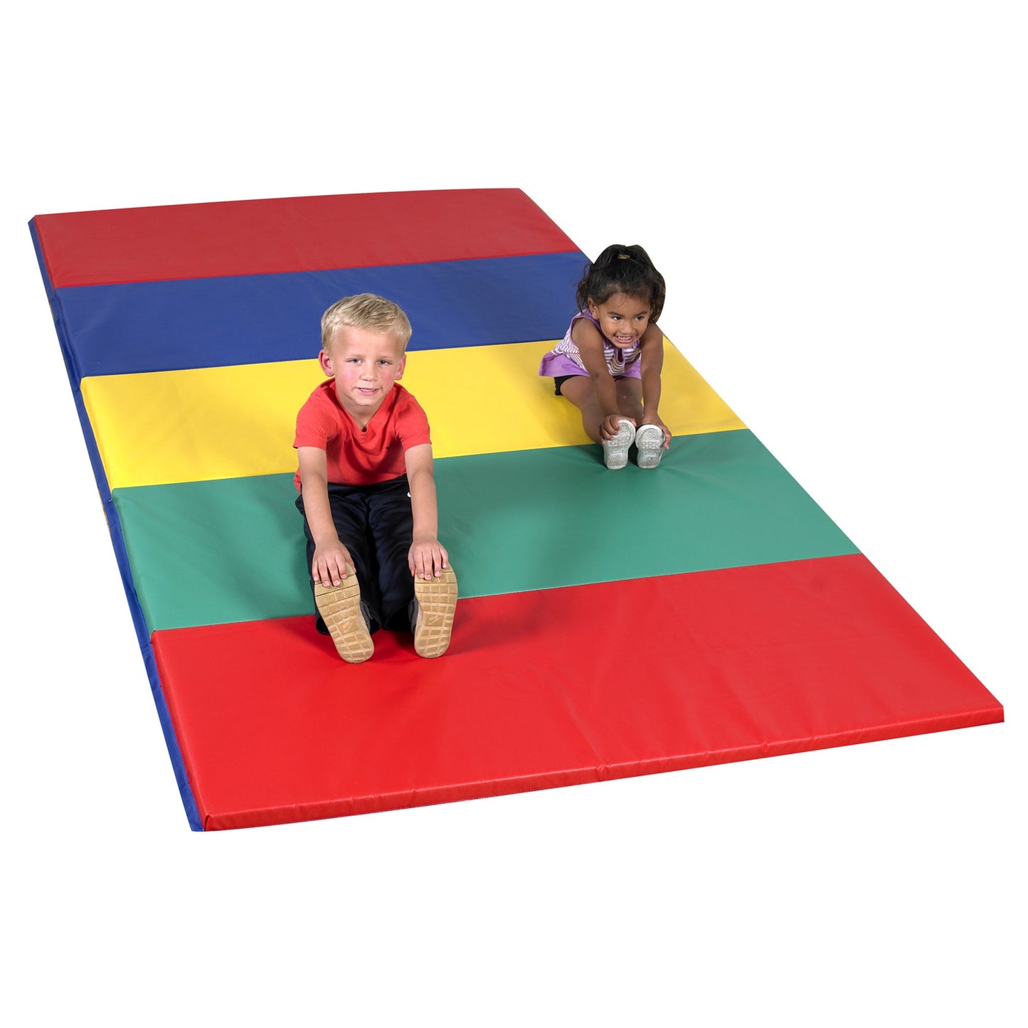 Children's Factory 5' x 10' Folding Gym Mat - Rainbow (CF321-149) - SchoolOutlet