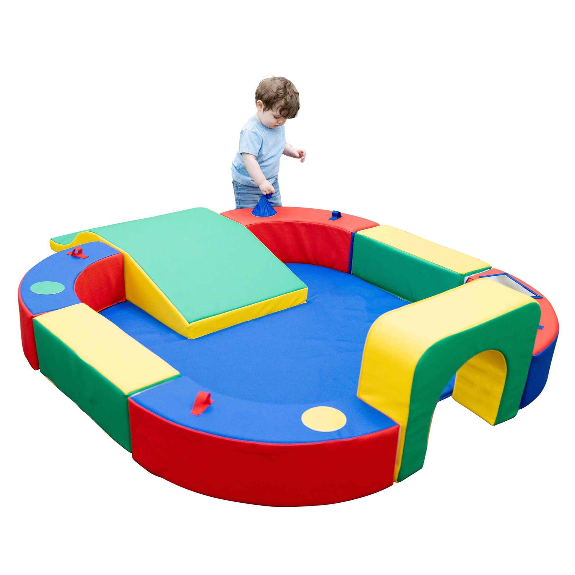 Children's Factory Playring with Tunnel and Slide (CF322-162) - SchoolOutlet