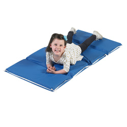 Children's Factory 2" Tough Duty Folding Rest Mat - Set of 5 - Blue (CF400-053)