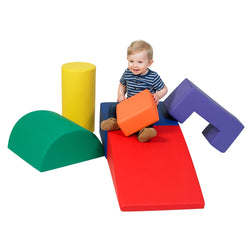 Children's Factory Climb and Play 6 Piece Play Set - Rainbow (CF805-168)