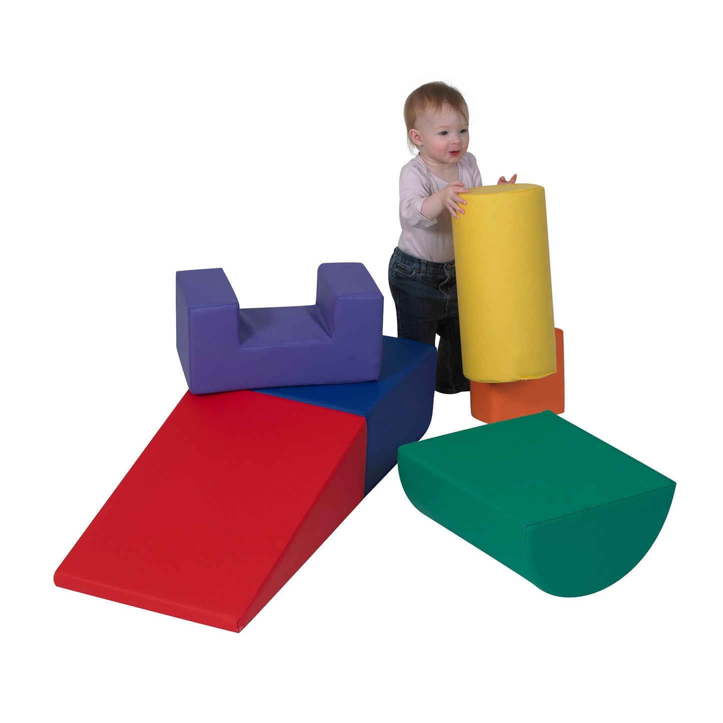 Children's Factory Climb and Play 6 Piece Play Set - Rainbow (CF805-168) - SchoolOutlet