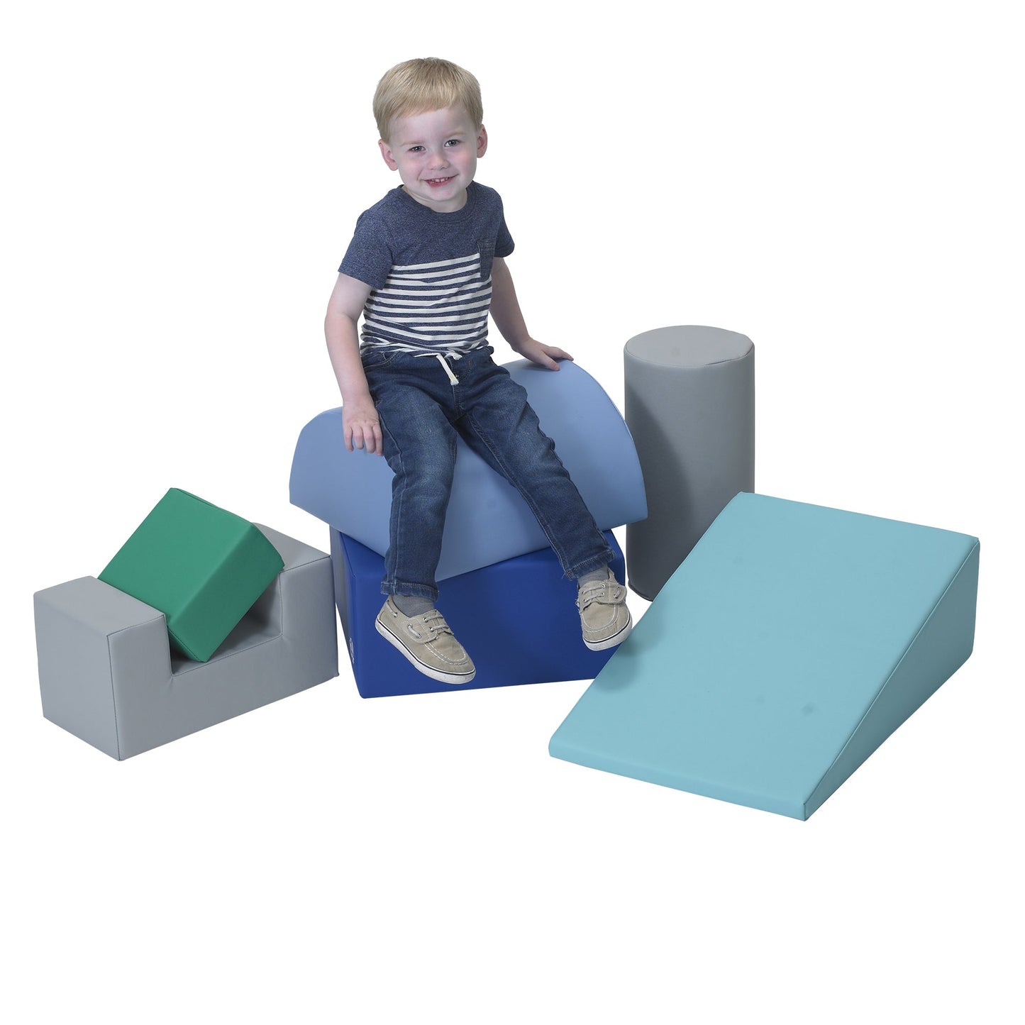 Children's Factory Climb and Play 6 Piece Play Set - Tranquility (CF805-170) - SchoolOutlet