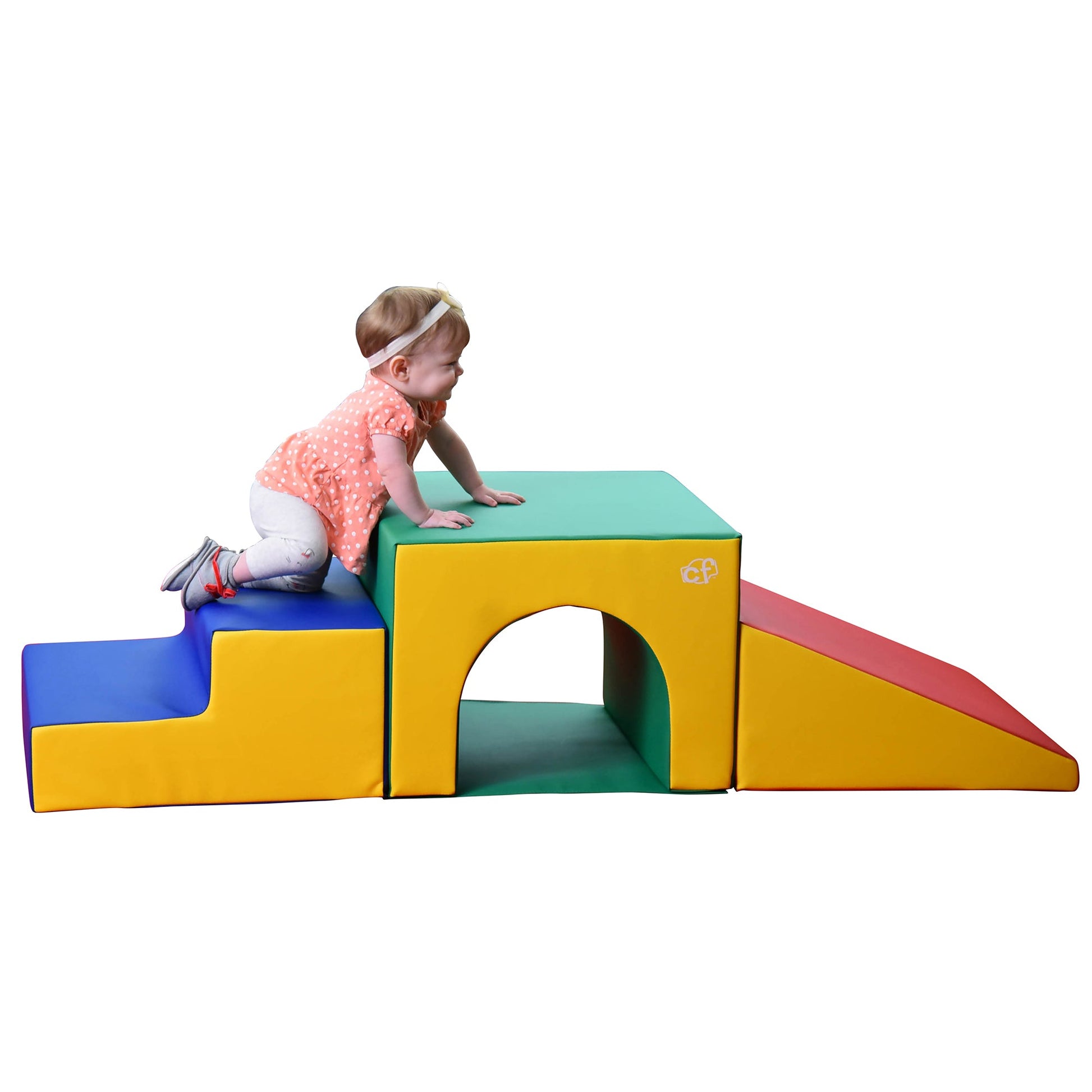 Children's Factory Tunnel Climber - Rainbow (CF805-173) - SchoolOutlet