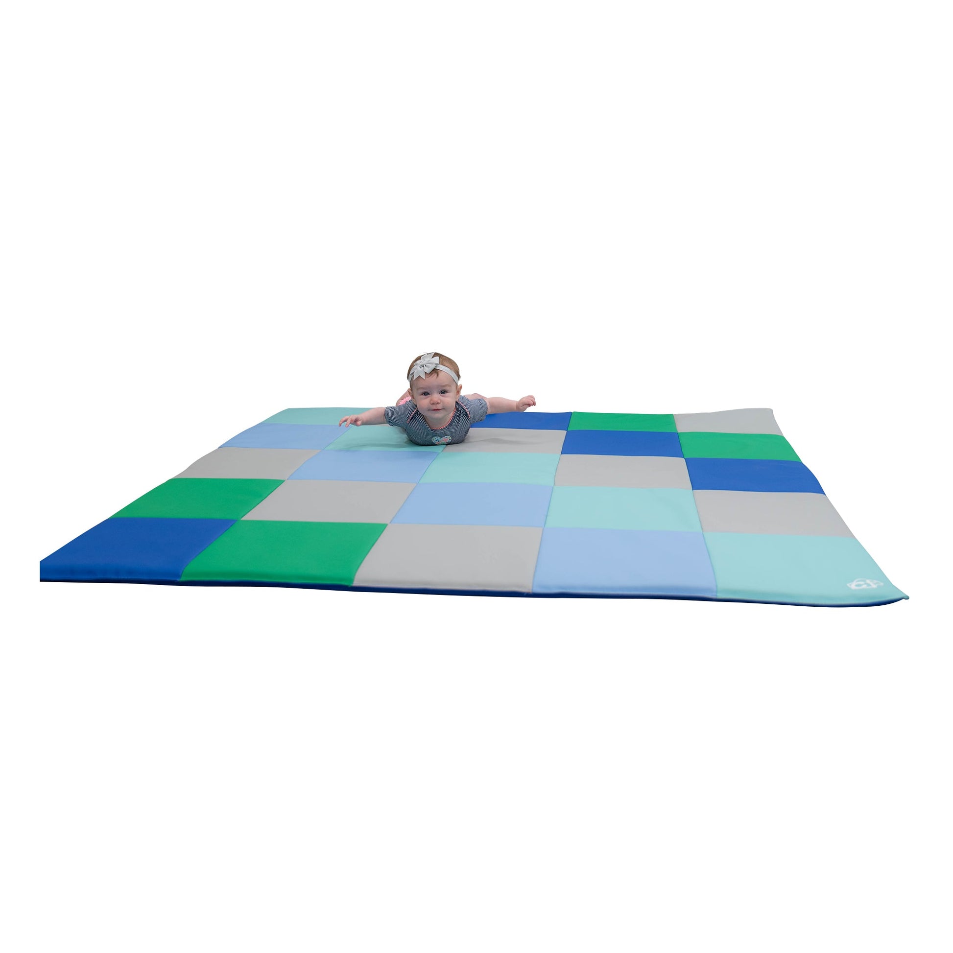 Children's Factory Patchwork Crawly Mat - Tranquility (CF805-204) - SchoolOutlet