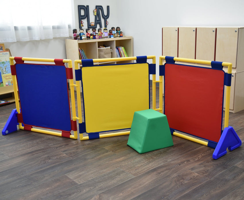 Children's Factory Square PlayPanel - Set of 3 - Rainbow (CF900-507) - SchoolOutlet