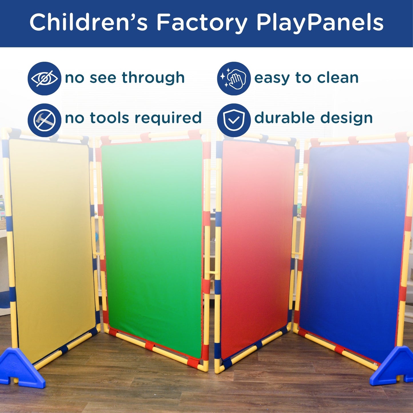 Children's Factory Big Screen PlayPanel - Set of 4 - Rainbow (CF900-520) - SchoolOutlet