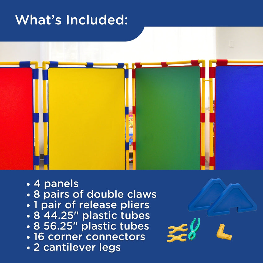 Children's Factory Big Screen PlayPanel - Set of 4 - Rainbow (CF900-520) - SchoolOutlet