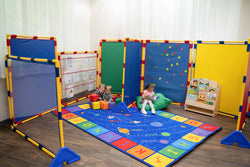 Children's Factory Big Screen PlayPanel Super Set Room Divider - Set of 8 - 59.5"H Partitions (CHI-CF900-526)