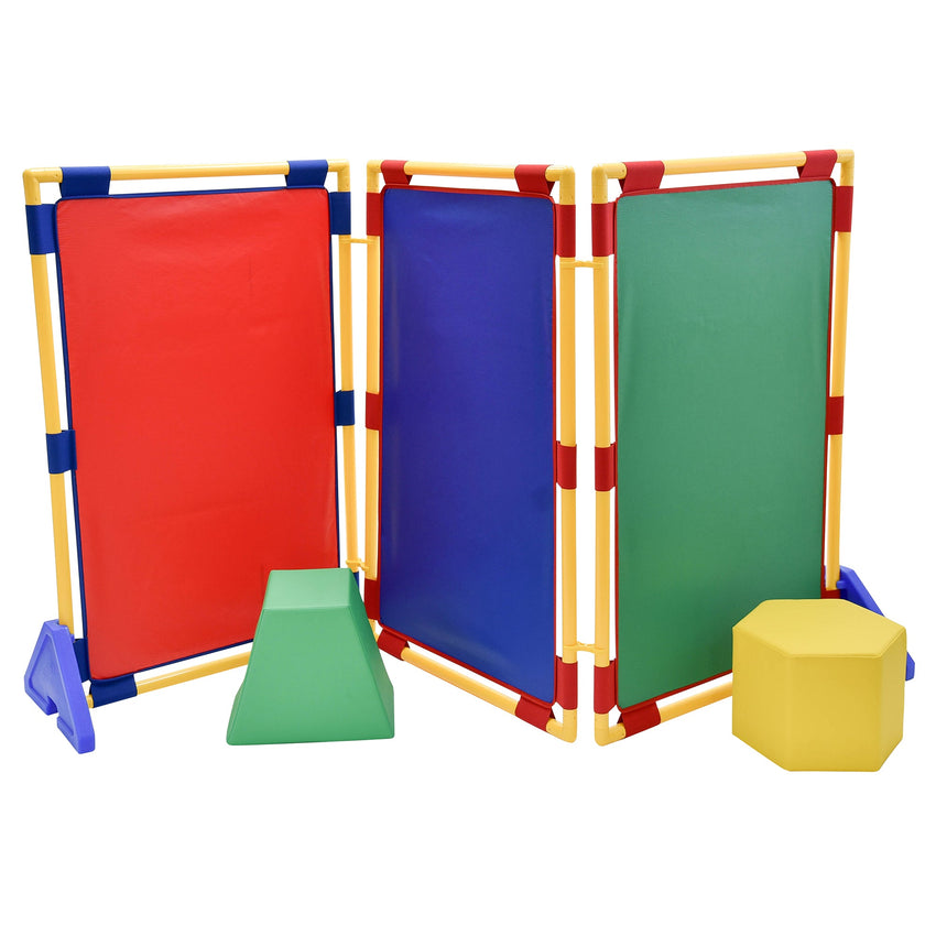 Children's Factory Rectangle PlayPanel - Set of 3 - Rainbow (CF900-539) - SchoolOutlet