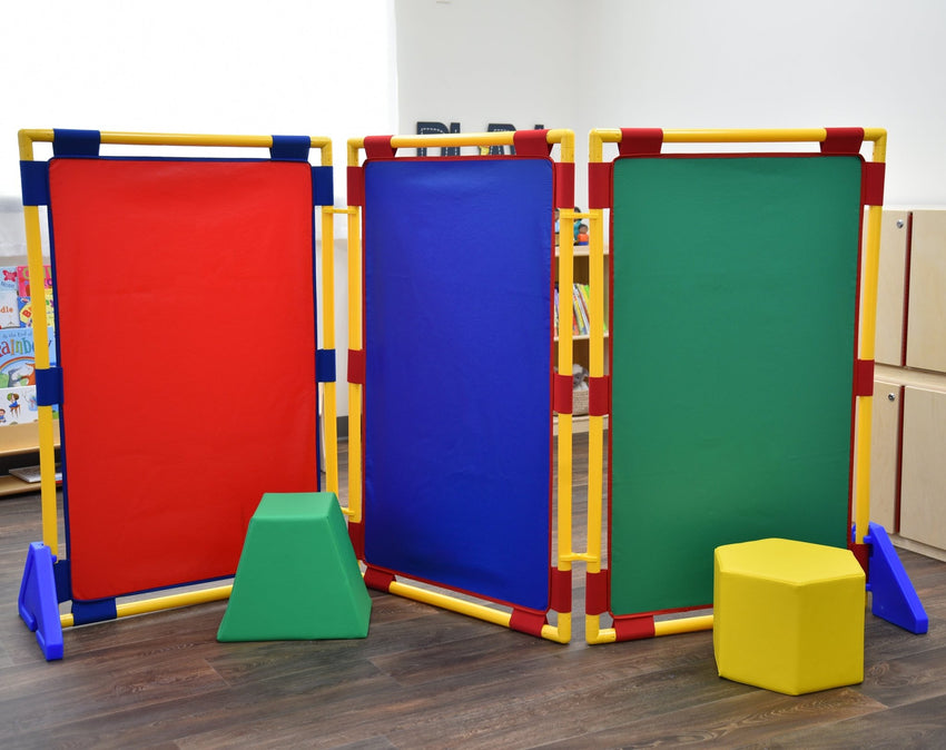 Children's Factory Rectangle PlayPanel - Set of 3 - Rainbow (CF900-539) - SchoolOutlet