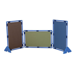 Children's Factory Rectangle PlayPanel - Set of 3 - Woodland Room Divider 47.5"H Partitions (CHI-CF900-922)