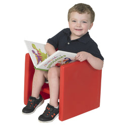 Children's Factory Cube Chair - Red (CF910-008)