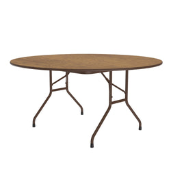 Correll -  Fixed Height Econoline Round Melamine Top Folding Table - 60" Dia x 29" H (CF60MR-XX)