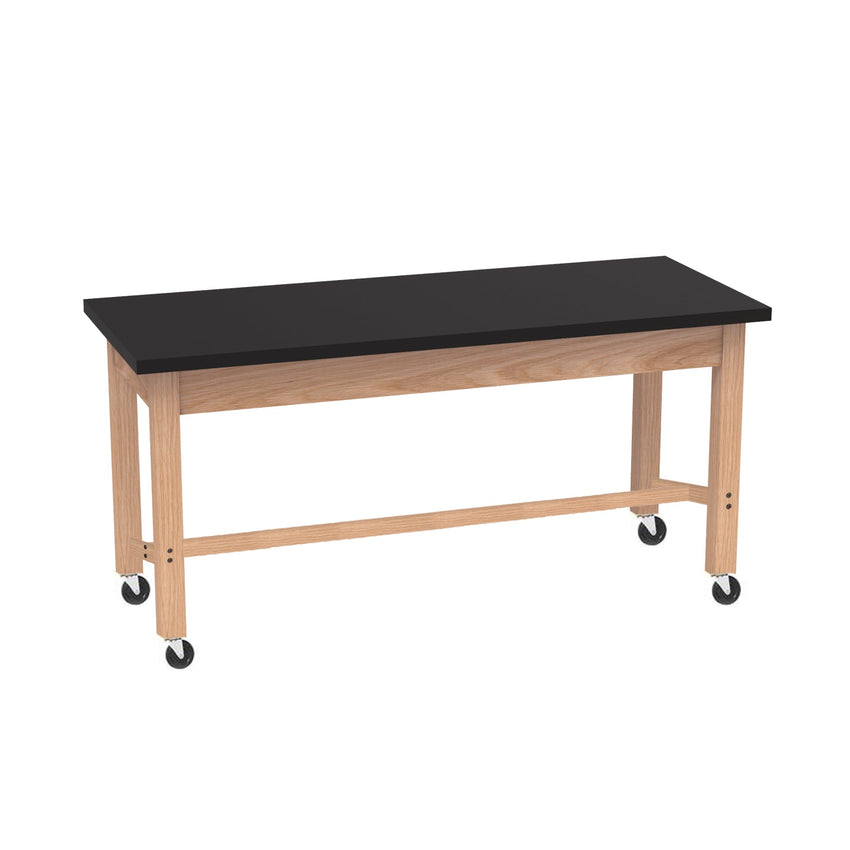 Diversified Woodcrafts Science Table - Plain Apron - 48" W x 36" D - Solid Wood Frame and Adjustable Glides - SchoolOutlet