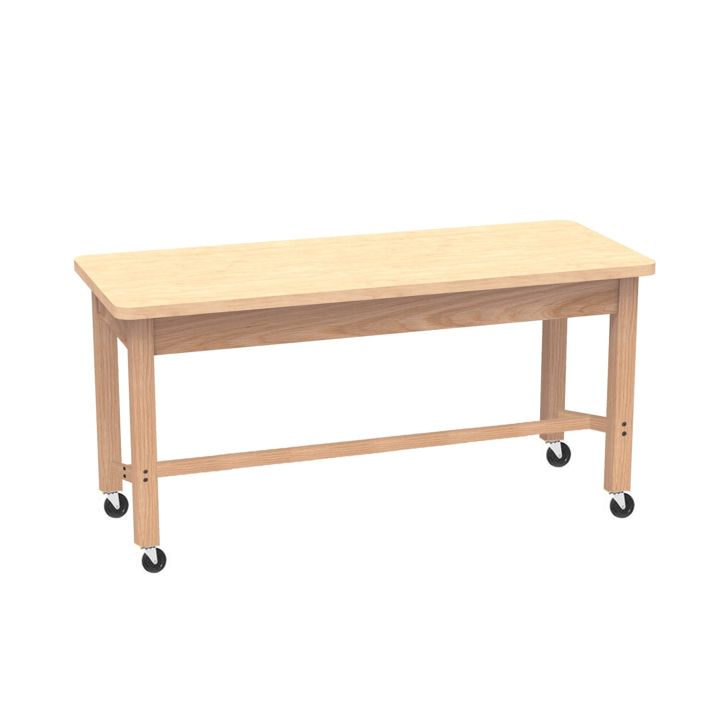 Diversified Woodcrafts Science Table - Plain Apron - 48" W x 36" D - Solid Wood Frame and Adjustable Glides - SchoolOutlet