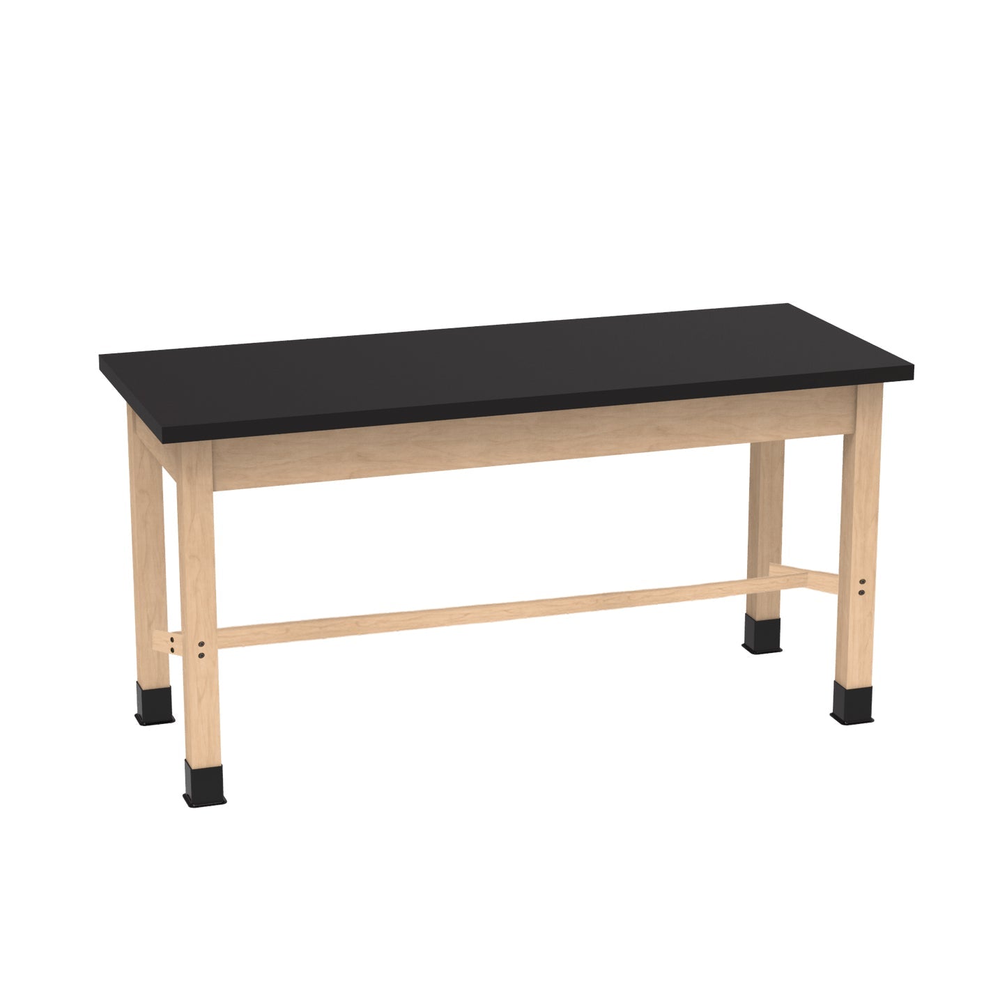 Diversified Woodcrafts Science Table - Plain Apron - 72" W x 36" D - Solid Wood Frame and Adjustable Glides - SchoolOutlet