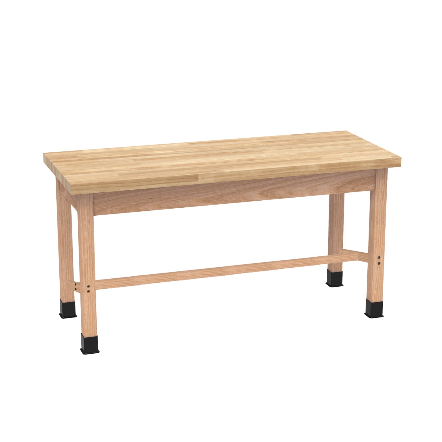 Diversified Woodcrafts Science Table - Plain Apron - 72" W x 42" D - Solid Wood Frame and Adjustable Glides - SchoolOutlet