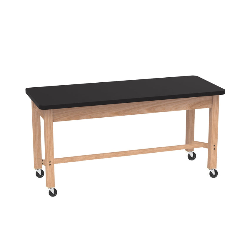 Diversified Woodcrafts Science Table - Plain Apron - 60" W x 42" D - Solid Wood Frame and Adjustable Glides - SchoolOutlet