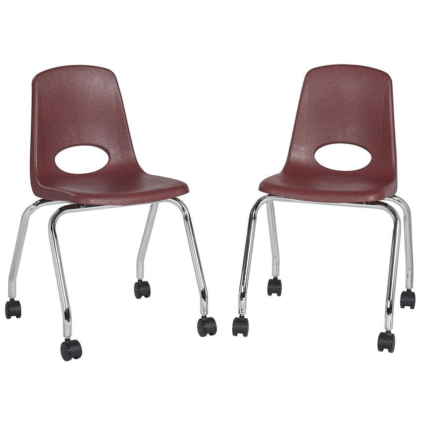 FDP Mobile Chair with Casters - 18" Seat Height (FDP - 10372) - SchoolOutlet