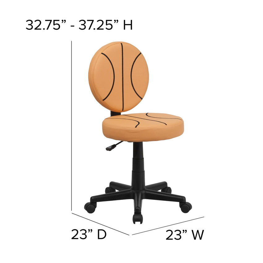 Brandon Basketball Swivel Task Office Chair by Flash Furniture - SchoolOutlet