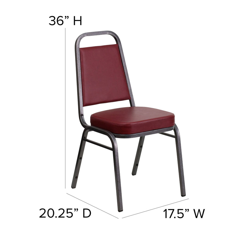 HERCULES Series Trapezoidal Back Stacking Banquet Chair with 2.5" Thick Seat and Metal Frame by Flash Furniture - SchoolOutlet