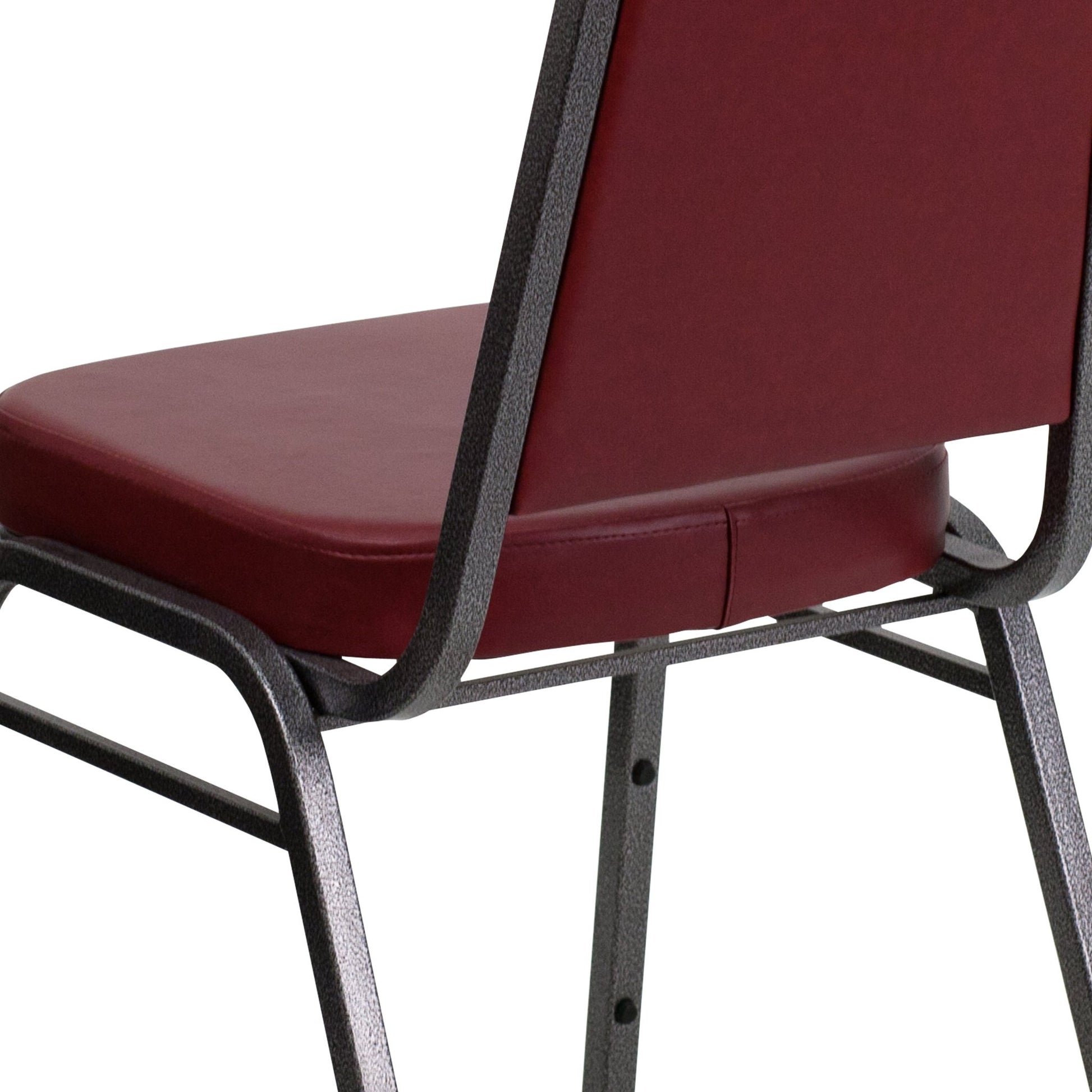 HERCULES Series Trapezoidal Back Stacking Banquet Chair with 2.5" Thick Seat and Metal Frame by Flash Furniture - SchoolOutlet