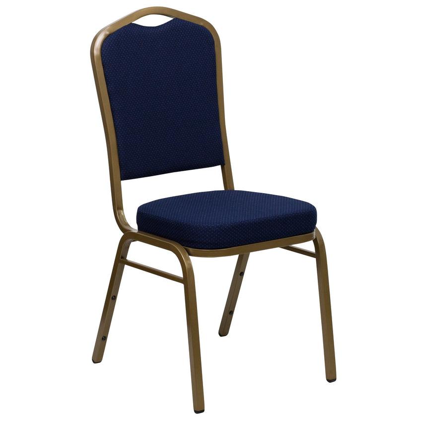 HERCULES Series Stacking Banquet Chair with 2.5" Thick Seat and Metal Frame - Crown Back by Flash Furniture - SchoolOutlet