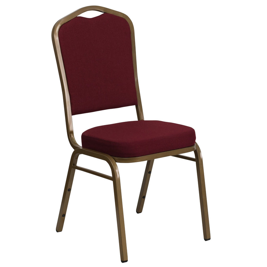 HERCULES Series Stacking Banquet Chair with 2.5" Thick Seat and Metal Frame - Crown Back by Flash Furniture - SchoolOutlet