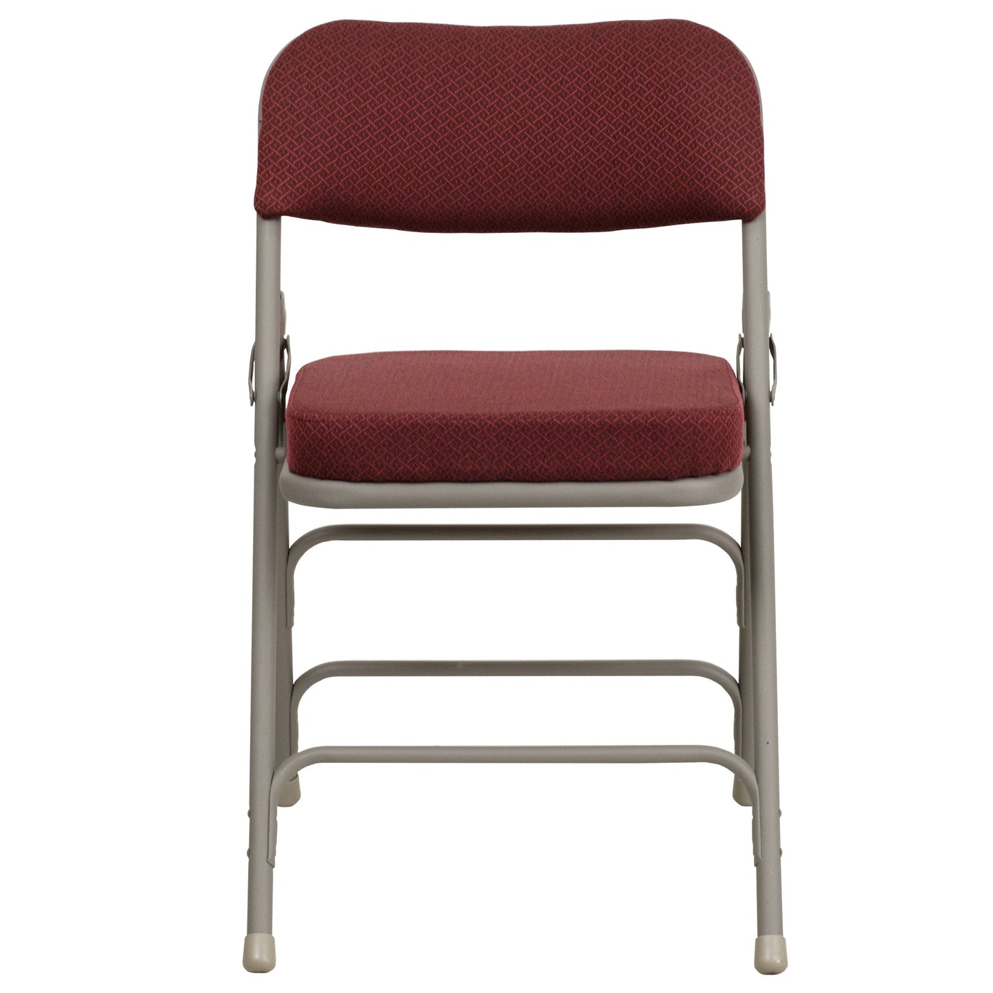 HERCULES Series Metal Folding Chair with Fabric Seat, Premium Curved Triple Braced and Double Hinged by Flash Furniture - SchoolOutlet