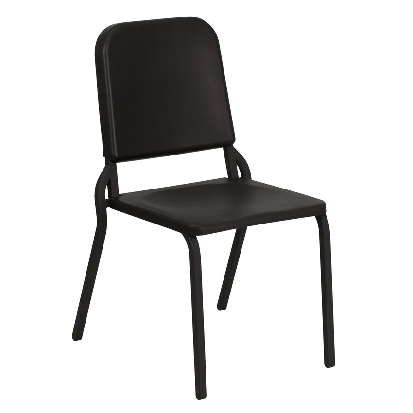 HERCULES Series Black High Density Stackable Melody Band/Music Chair by Flash Furniture - SchoolOutlet