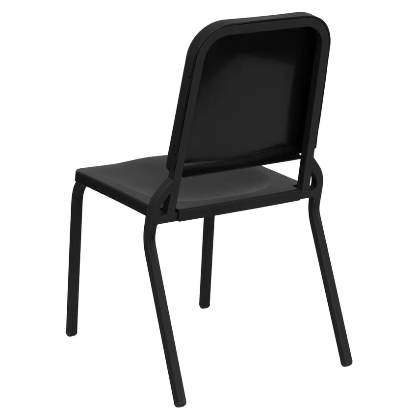 HERCULES Series Black High Density Stackable Melody Band/Music Chair by Flash Furniture - SchoolOutlet