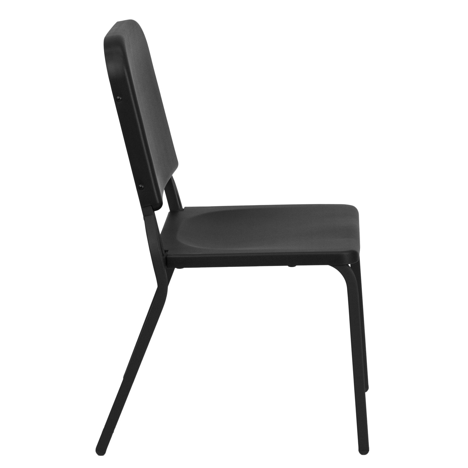 HERCULES Series Black High Density Stackable Melody Band/Music Chair by Flash Furniture - SchoolOutlet